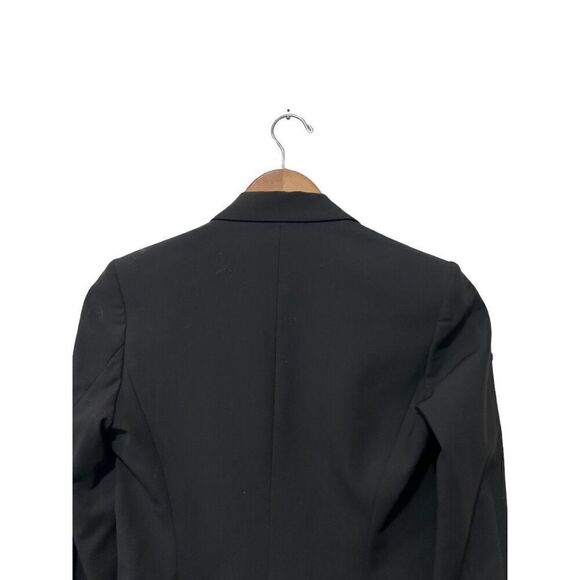 Theory Notch Lapel Button Front Single Breasted Blazer Jacket Black Size 0 - Picture 6 of 16